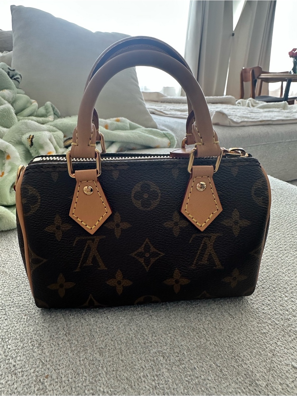 Brown Monogram Mini Satchel - Luxury Inspired Women's Handbag